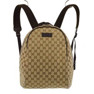 Gucci Beige GG Backpack 449906 493075 XX06443